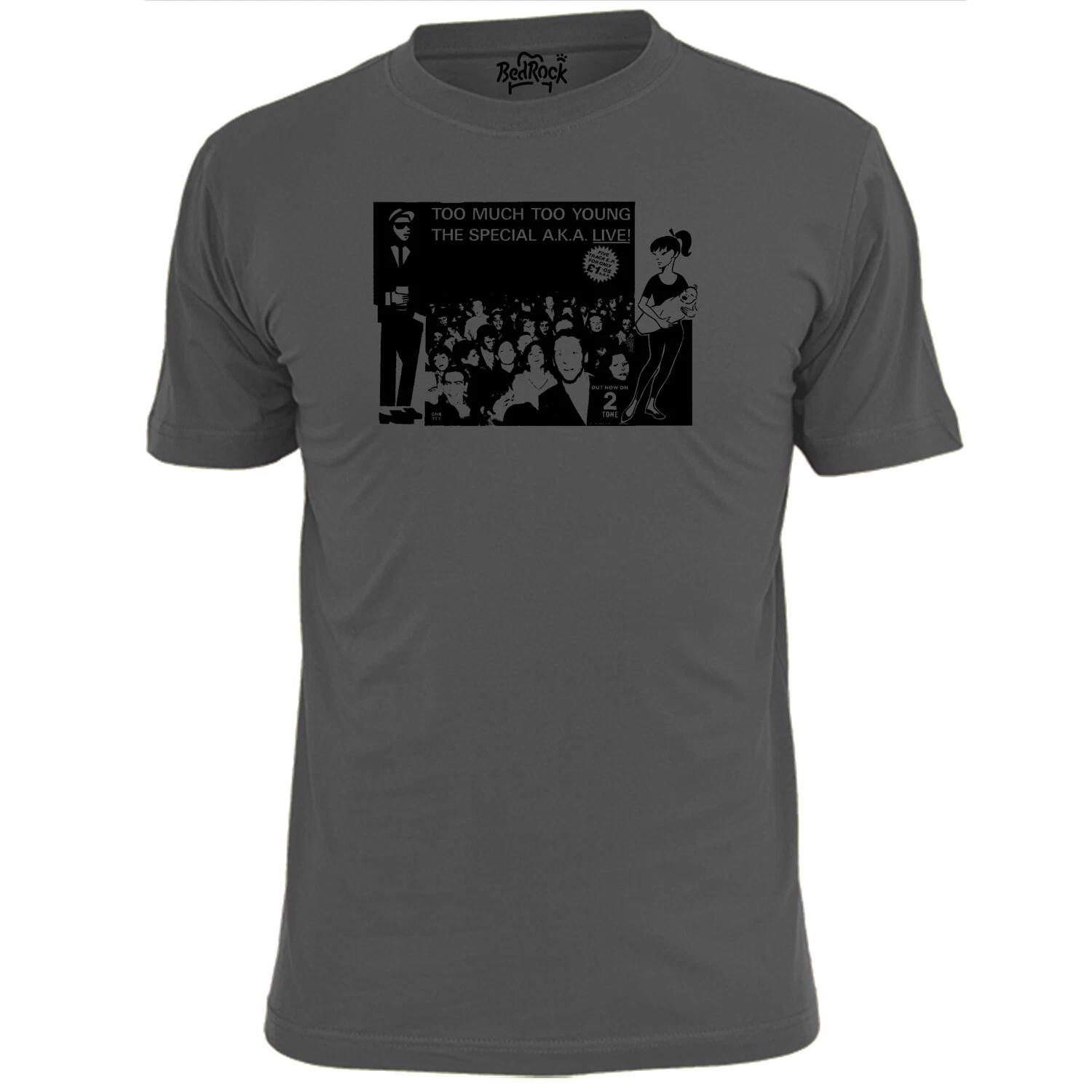 Mens Too Much Too Young Poster Ska 2 Tone T shirt Terry Hall Specials 3XL