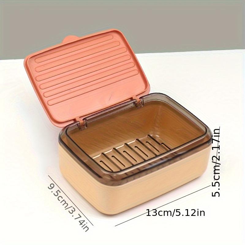 Sealed Soap Dish with Lid, Large Capacity Portable Travel Soap Box, Waterproof Storage for Home, Dorm & Student Use