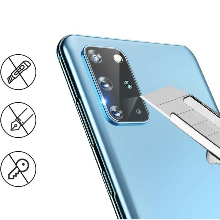 Protection Caméra pour Samsung Galaxy S20 PLUS [Lot de 2] Verre Trempe Lentille Appareil Photo Arrière Film Protection Phonillico®