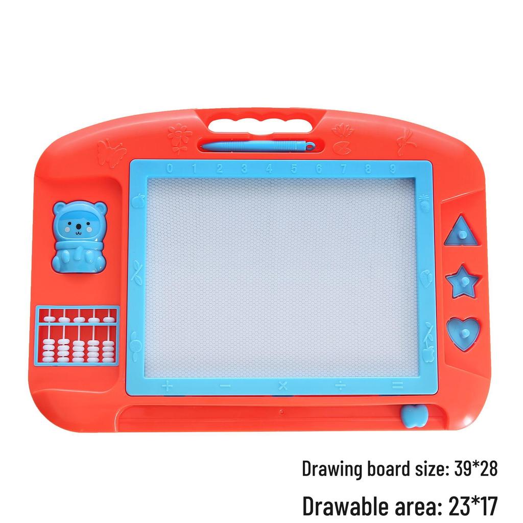 Großes magnetisches Zeichenbrett für Kinder - Buntes Graffiti- und Schreibspielzeug mit Stift