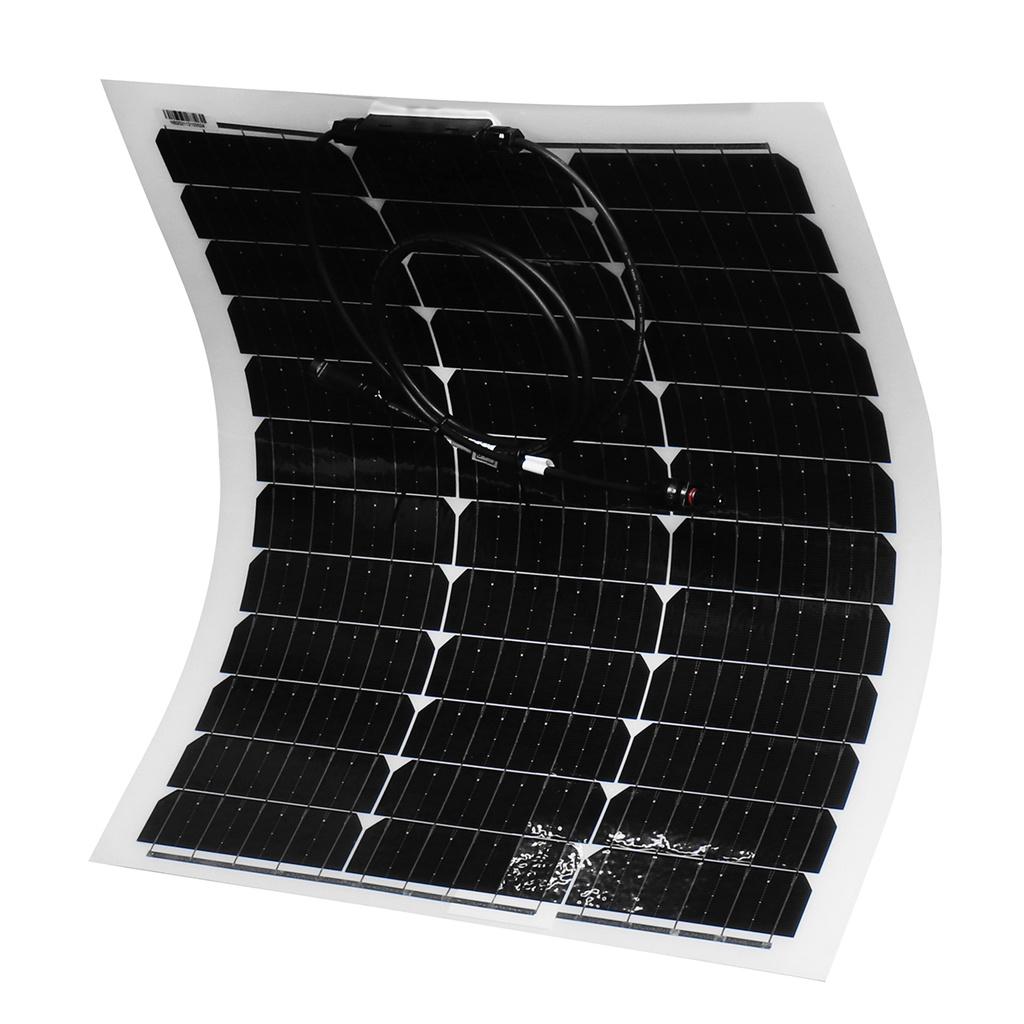 100W High Efficiency Monocrystalline Solar Panel Cell Flexible Panel Solar System For Home Camping Car RV Boat 18.5V