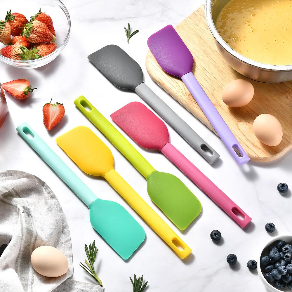 Spatola in Silicone Colorata, Spatola in Gomma da 10,8 pollici Resistente al Calore Antiaderente Flessibile Raschietti Strumento per Cottura e Mescolamento, 1 Pezzo