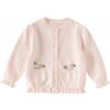 DAVE&BELLA Girls' Floral Anti-Static Cotton Cardigan Sweater