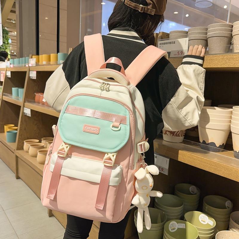 Schoolbag1011 new schoolbag for girls, grades 3 to 6, high school students, large-capacity backpack, light backpack