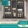 Kitchen Dish Drying Rack with Cutlery Holder and Drawer Organizer