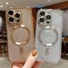 Clear Glitter Magnetic Case For iPhone 15 14 Plus 13 Pro Max 12 11 Støtsikkert Luksus Candy Color Shell Cover