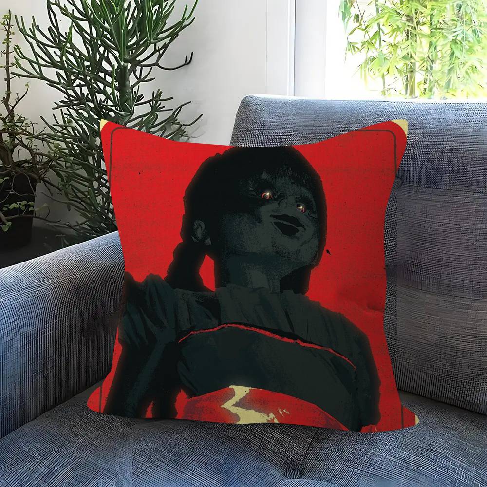 Popular AAnnabelle Horror Movie Cushion Cover 30x50 Polyester Sofa Cushions Decorative Pillows Home Decoration Pillowcover