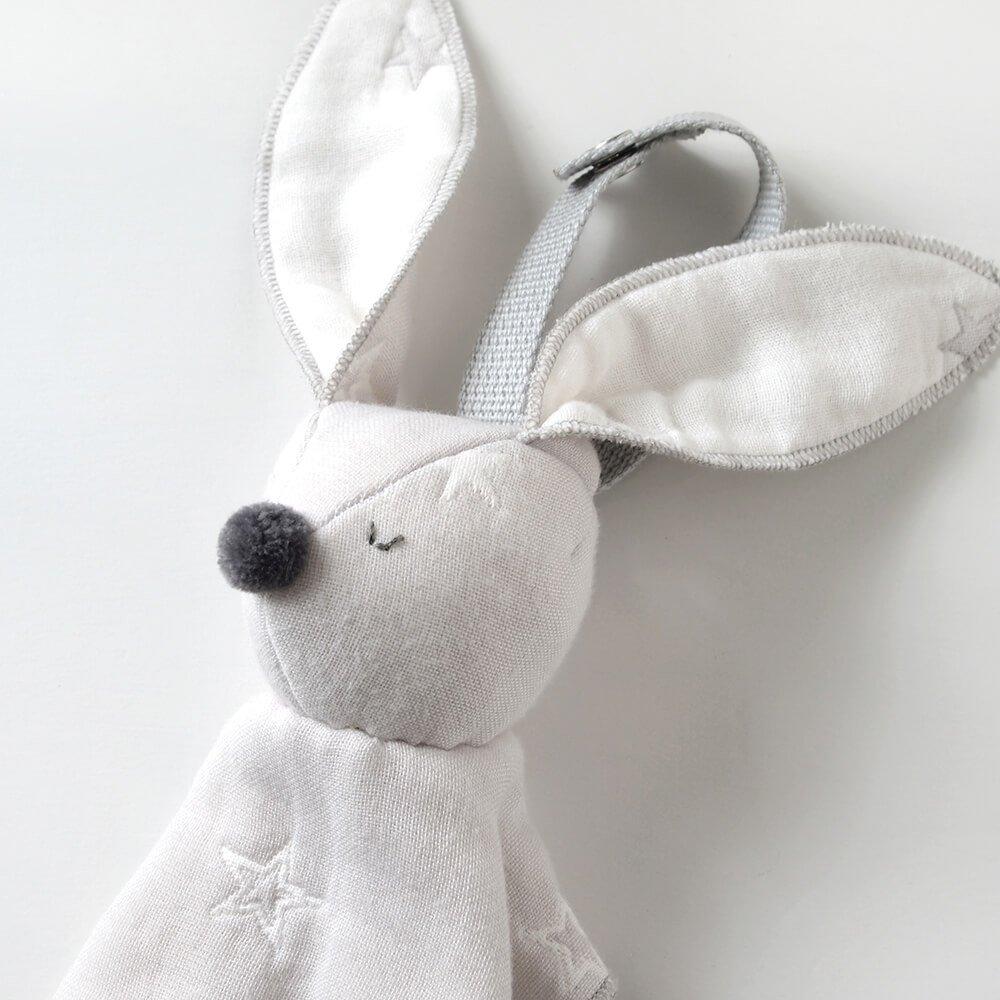 10mois Fluffy Gauze (6-Layer Gauze) Mini Me Baby Toy, Gray, 21251032