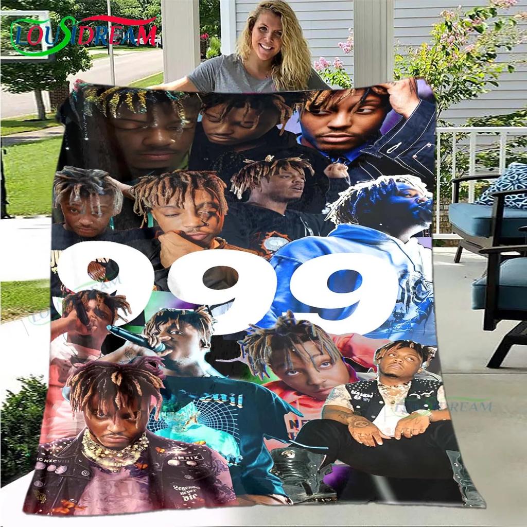 Mode Hip-Hop-Sänger J-Juice WRLD Flanell Decke für Erwachsene und Kinder Sofa Bett Dekoration Decke Tragbare Decke Geschenk