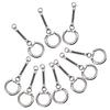 20PCS Key Chain SNAKE Rings W/ Snap End + Jump