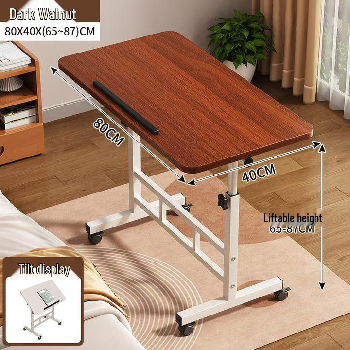 Măsuță de pat pliabilă reglabilă - Birou portabil și ridicabil pentru laptop pentru dormitor