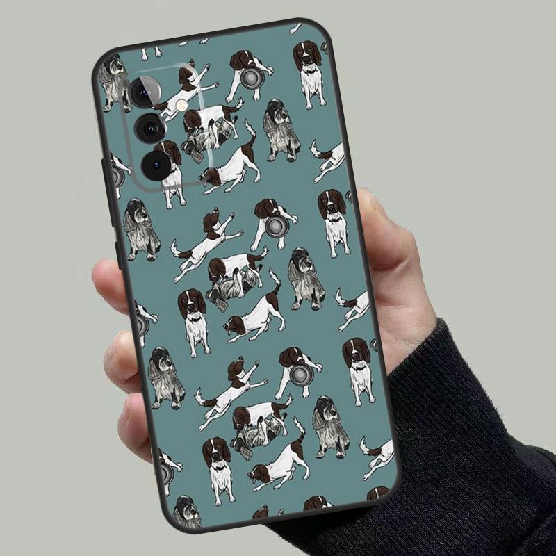 Cartoon Cocker Spaniel Case For Samsung Galaxy A54 A53 A52 A34 A32 A72 A13 A23 A14 A33 A12 A22 A71 A51 Phone Cover