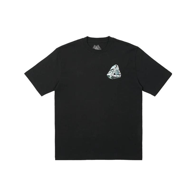 Palace Tri-Chrome T-Shirt Black Unisex Tops P24TS091