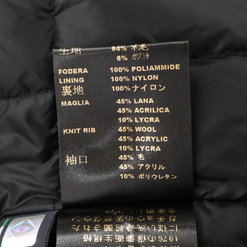 MOORER CASTELNUOVO D/GARDA Daunenmantel aus Kaschmirmischung Mantel 52 schwarzGebraucht