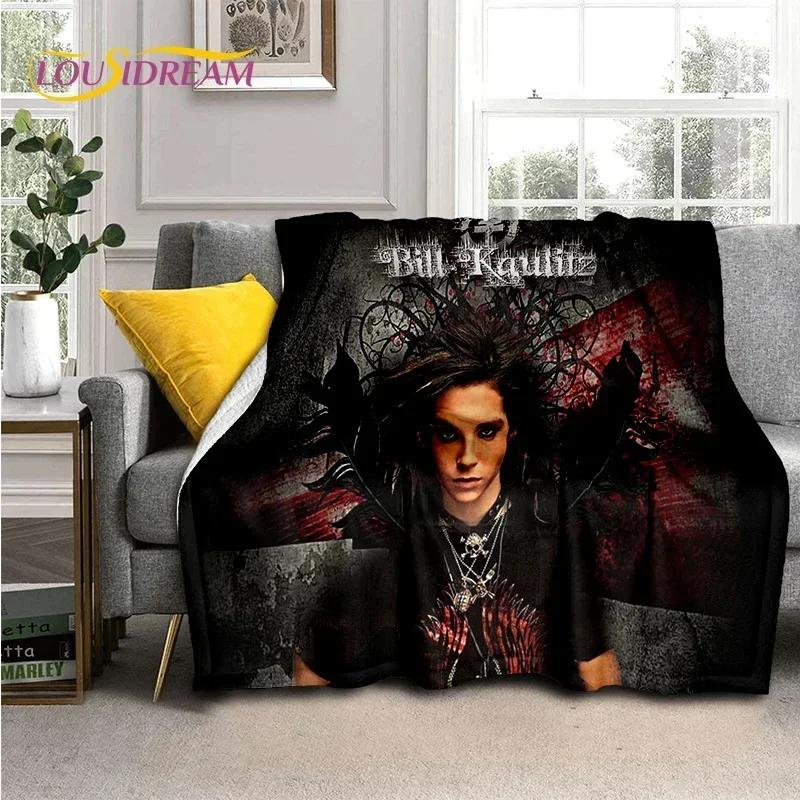 Rock Band Tokio Hotel Bill Kaulitz Soft Flannel Blanket for Bed Bedroom Sofa Picnic,Throw Blanket for Cover Outdoor Leisure Gift