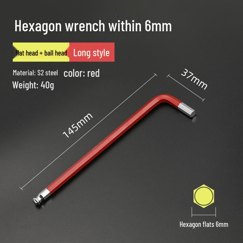 Bangyuan Industriequalität Farbiger Sechskantschlüsselsatz (1.5-10MM)