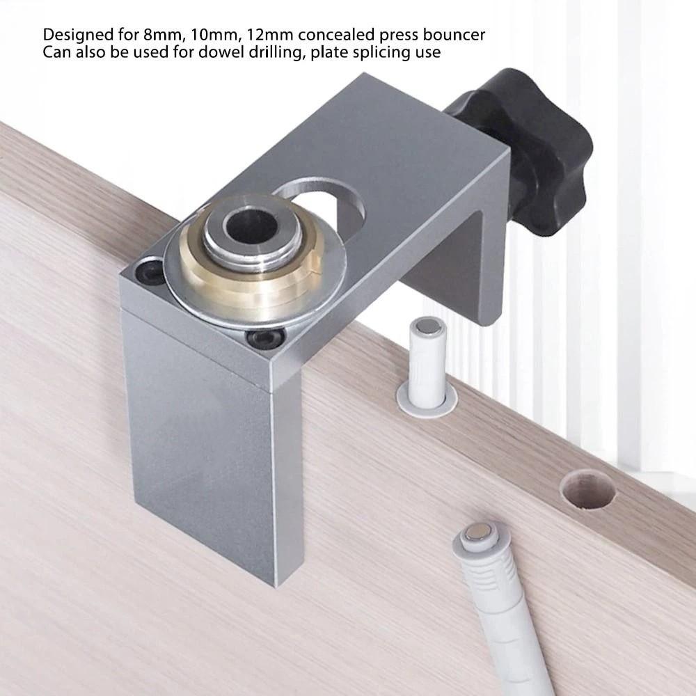 Hole Expanding Doweling Jig Kit Effective Drilling Cabinet Door Rebounder  Home Workshop