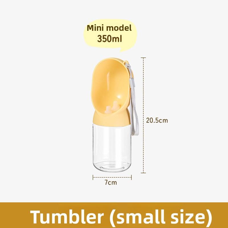 

Doggy Goes Out To Get Water. Portable Drinking Water Dispenser for Dogs. Dog Water Bottle. Pet Travel Cup. Puppy. Yellow [small ]
