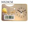 Creative Simple Desktop Clock Office Ornament Perpetual Calendar Bedroom Living Room Table Clock Silent Home Desktop Clock