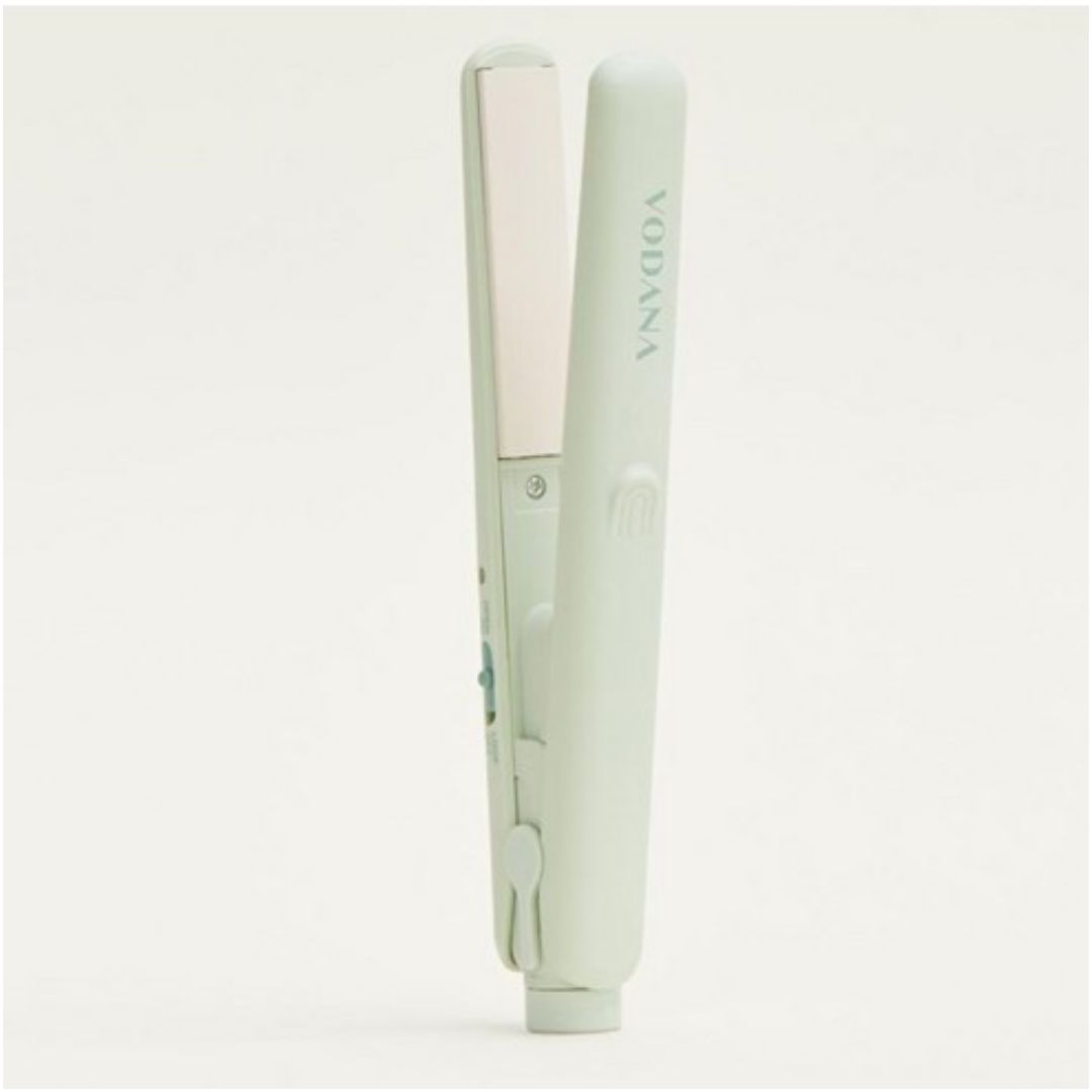 VODANA Pocket Mini Hair Straightener Portable Mini Flat Iron Melange Green