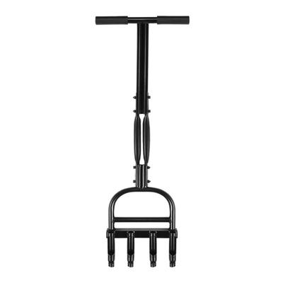 Plug Aeration Lawn Aerator Coring Tool, Manual Plug Core Aerators & Clean Tool, Yard Aeration Tools with 4 Hollow Slots 36.2” X 11.4”Size