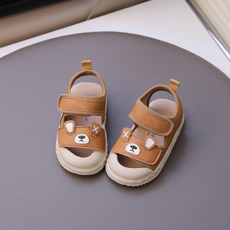Baby Beach Shoes Soft Anti-Slip Lightweight Comfortable First Walkers for Toddlers 2025 Summer New Boys Girls Sandals Cute Bears