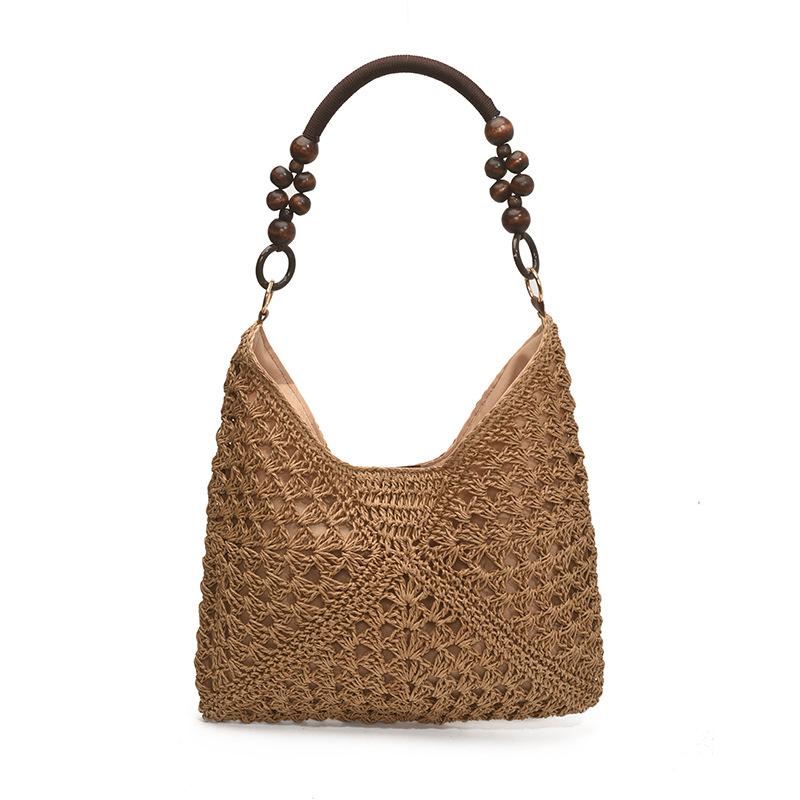 Fashion trend casual simple texture large capacity bag 2025 summer new foreign style women shoulder tote bag