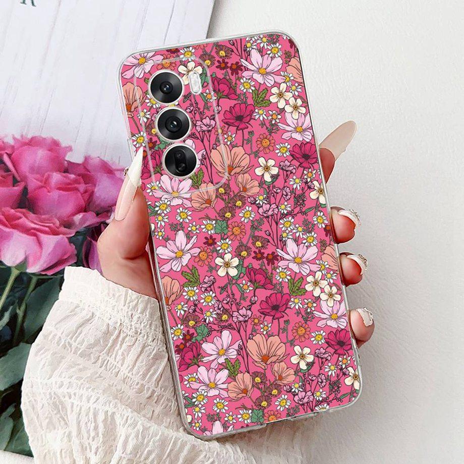 Soft Clear Silicone Back Cover For Oppo Reno12 Pro CPH2629 Phone Case Marble Butterfly Capa For Reno 12 12Pro 5G CPH2625 Capa