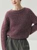 Stylish One-Shoulder Thickened Striped Cashmere Sweater - 2025 Autumn/Winter Collection