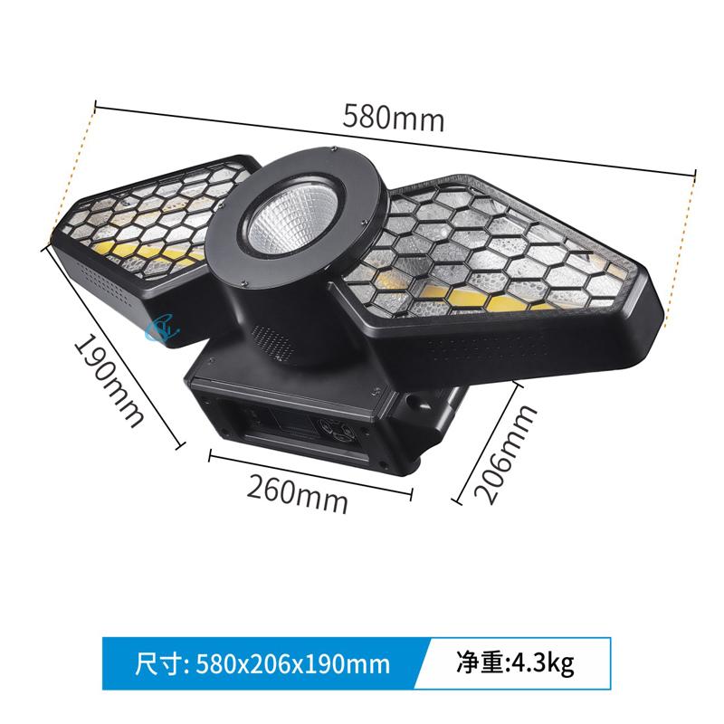 

Colorful LED 200W Beam Rotating Moving Head Lights Stage Effect Atmosphere COB Lamp For DJ Disco Dance Party UK Plug чёрный