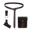 Adjustable Medieval Styles Belt Set Swords Sheath And Multiple Pockets Costume Accessories For Practical Storage Solution
