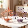 Healing Mixed Natural Crystal Chips Money Tree of Life Tree Ornament for Feng Shui