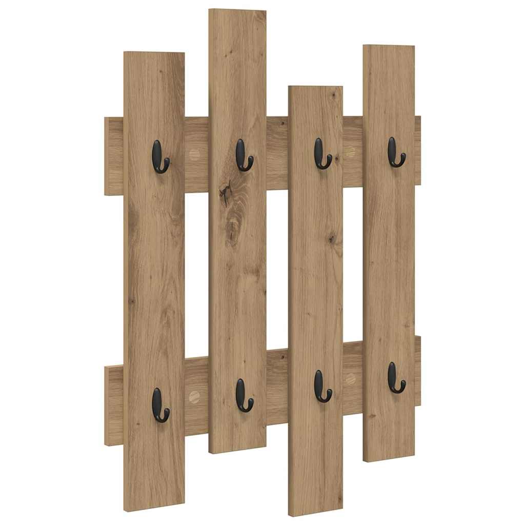 Wall Mounted Nightstand Artisan Oak 60 x 3 x 82 cm