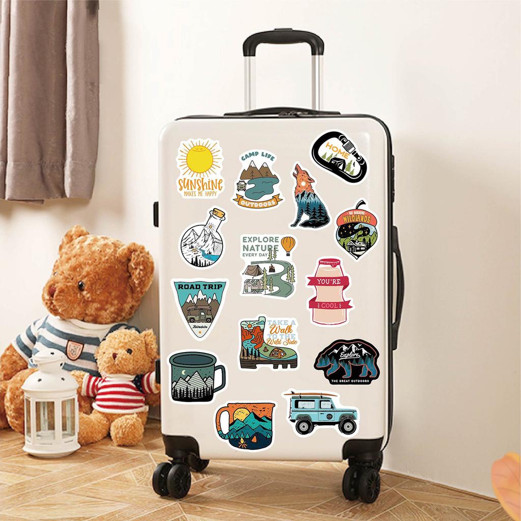 100Pcs Cute Animal Stickers Cartoon Animation Luggage Scooter Laptop Refrigerator Graffiti Stickers Decorative Aesthetic Sticker
