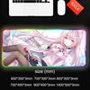 hakui koyori Mouse Pad RGB Gaming Mousepad Big LED Pad PC Desk Mat Luminous Mouse Pad Large Keyboard Mats Table Rug With Backlit
