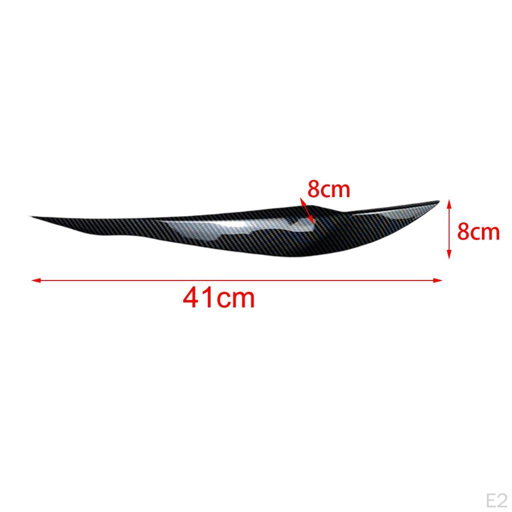 2 Pieces Auto Headlight Eyebrow Eyelid Cover Trim for 3 Series F30 F31 318i 320i High Quality