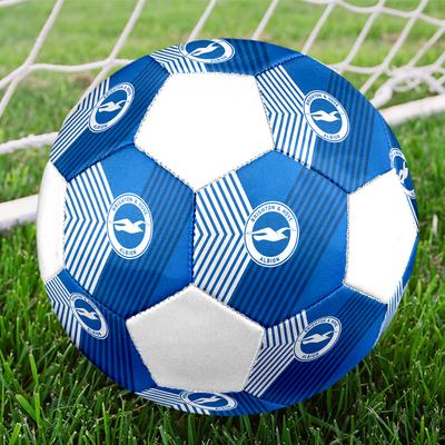 Brighton FC Soccer Ball, Colorful, Suitable for All Ages, Machine-stitched, PVC Material, Competition Grade, Durable and High Bounce