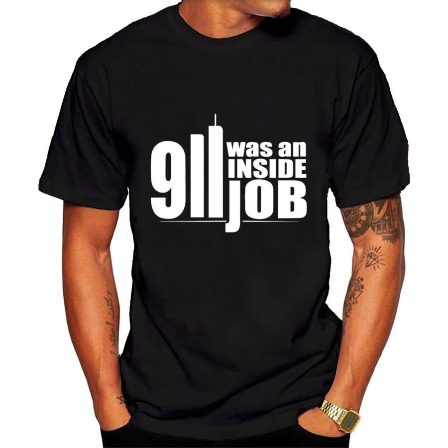 Men s 911 Was an Inside Job T shirt Black Short Sleeves XXXXXL разноцветный