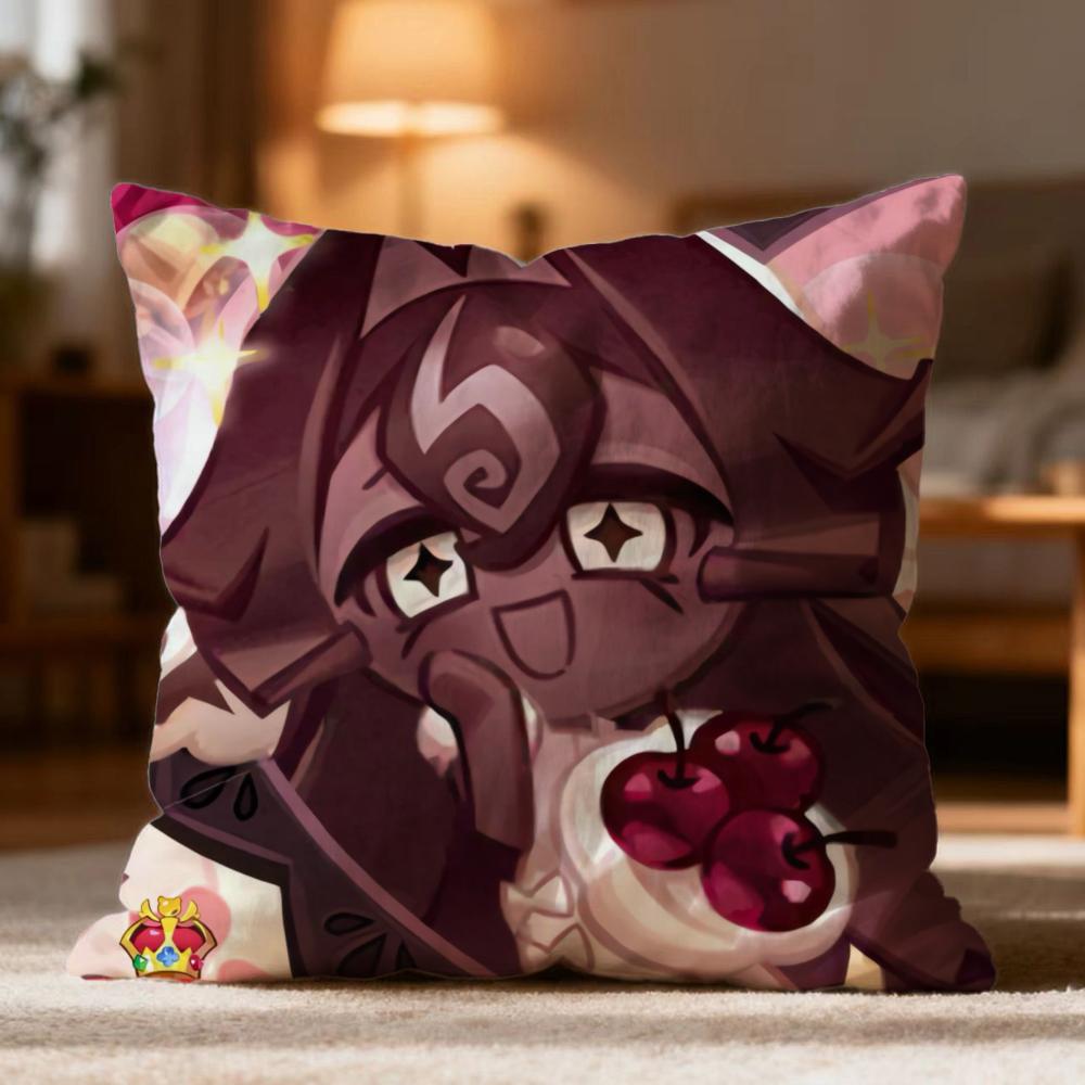 Popular C-Ccookie Run Kingdom Cushion Cover Soft Washable Pillow Case Multi-Scene For Couch Bed Travel Office Use