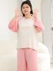 Spring Plus Size Kids' Raglan Long Sleeve Pajama Set - Teen Loose Fit