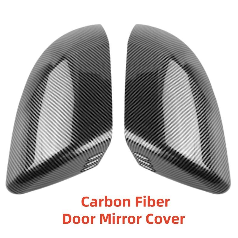 ABS plastic For Hyundai Kona 2024 Car Styling Modification Accessories Carbon Fiber Side Door Mirror Cover Trim Paste Style