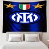 1PC Inter FC Crest Printed Tapestry Room Decoration Wall Hanging for Living Room Bedroom, dormitory, Birthday and Christmas gifts