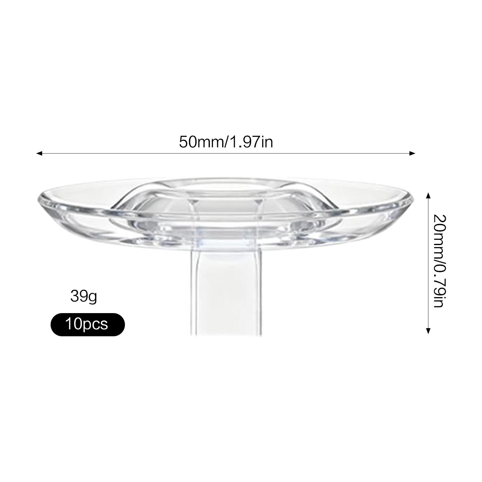 

10pcs Clear Floating Flower Holder Hydroponic Stem Display Vase Organizer for Vases Floating Floral Arranger for Home Decor