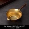 Wood Handle Stainless Steel Pot-shaped Tea Strainer