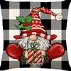 Federa Cuscino con Stampa Natalizia Decorazione Soggiorno Casa Babbo Natale Abbraccio Nuovo Divano Cuscino di Natale
