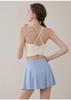 Women's Cross Back Tank & High Waist Yoga Sportswear Set - Quick Dry, Two-Piece for Pilates and Fitness