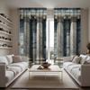 2PCS HD Digital Curtain Printed Gray Series Round Roman Column Home Decoration Style Decorated Living Room Bedroom Through Ro
