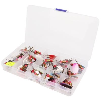 30Pcs Spinning Sequin Bait Metal Spinner Lure Simulation Fake Bait Outdoor Fishing Gear