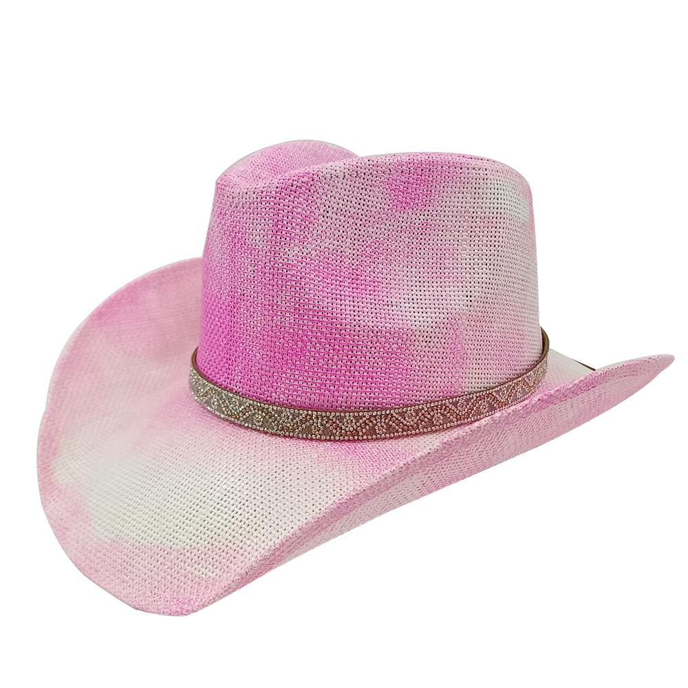 Western Cowboy Hat Straw Hat Men and Women Beach Sun Hat Retro Gentleman Ladies Cowboy Jazz Outdoor Travel Summer New Cowboy Hat