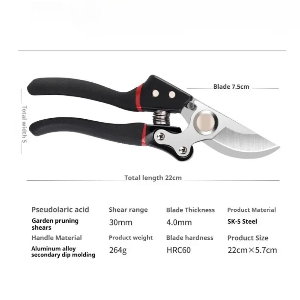 

Ножницы для обрезки, Нож для сбора фруктовых веток, Флористические ножницы, Садовые ножницы для горшечных растений, Отскок, Нескользящие, Экономящие труд чёрный